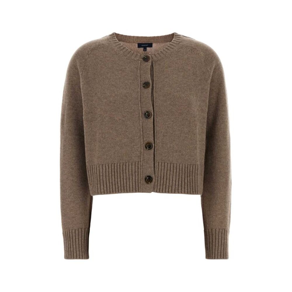 Soeur Women Cappuccino Wool Virginia Cardigan